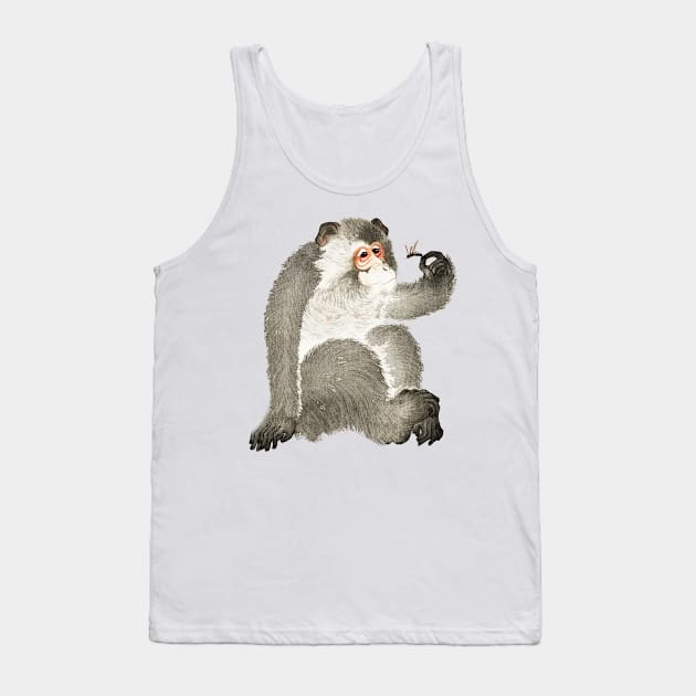 Monkey with insect / Ohara Koson Japanese ukiyoe art Tank Top by kanchan